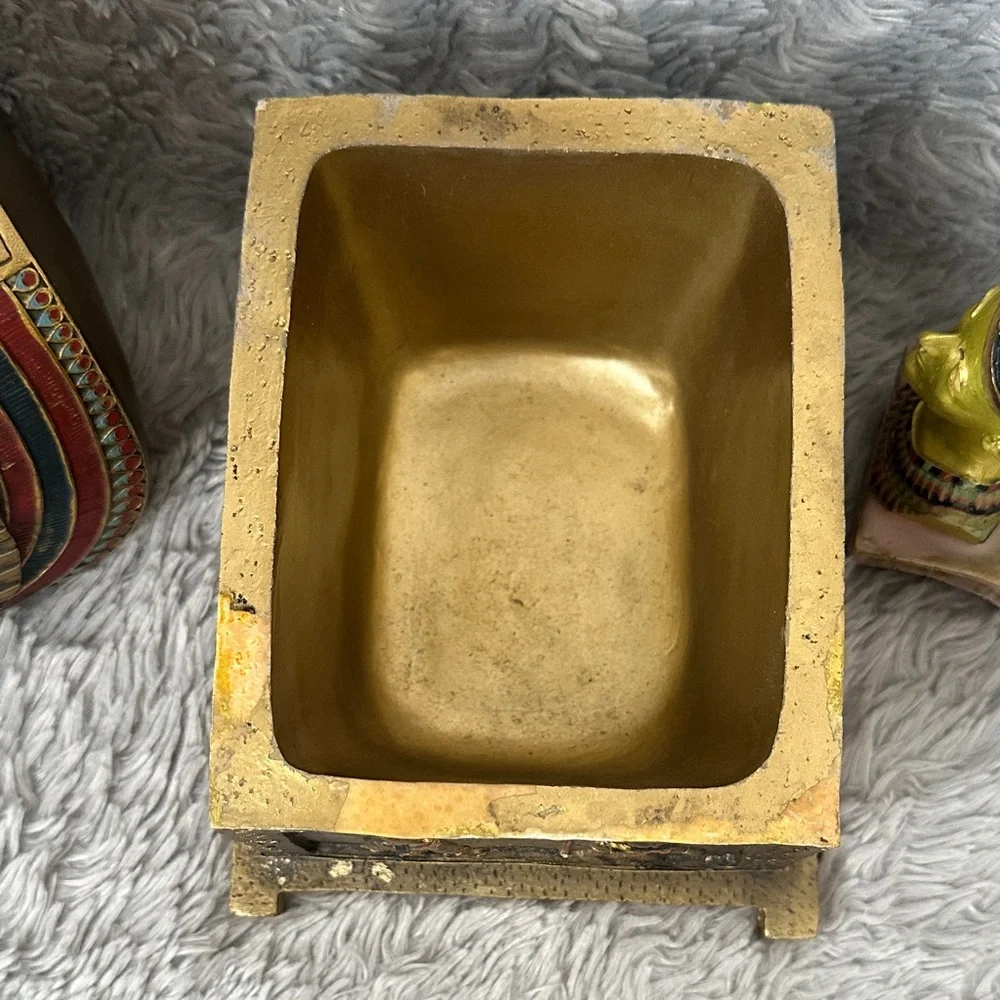 Egyptian Themed 3 Piece Decorative Set